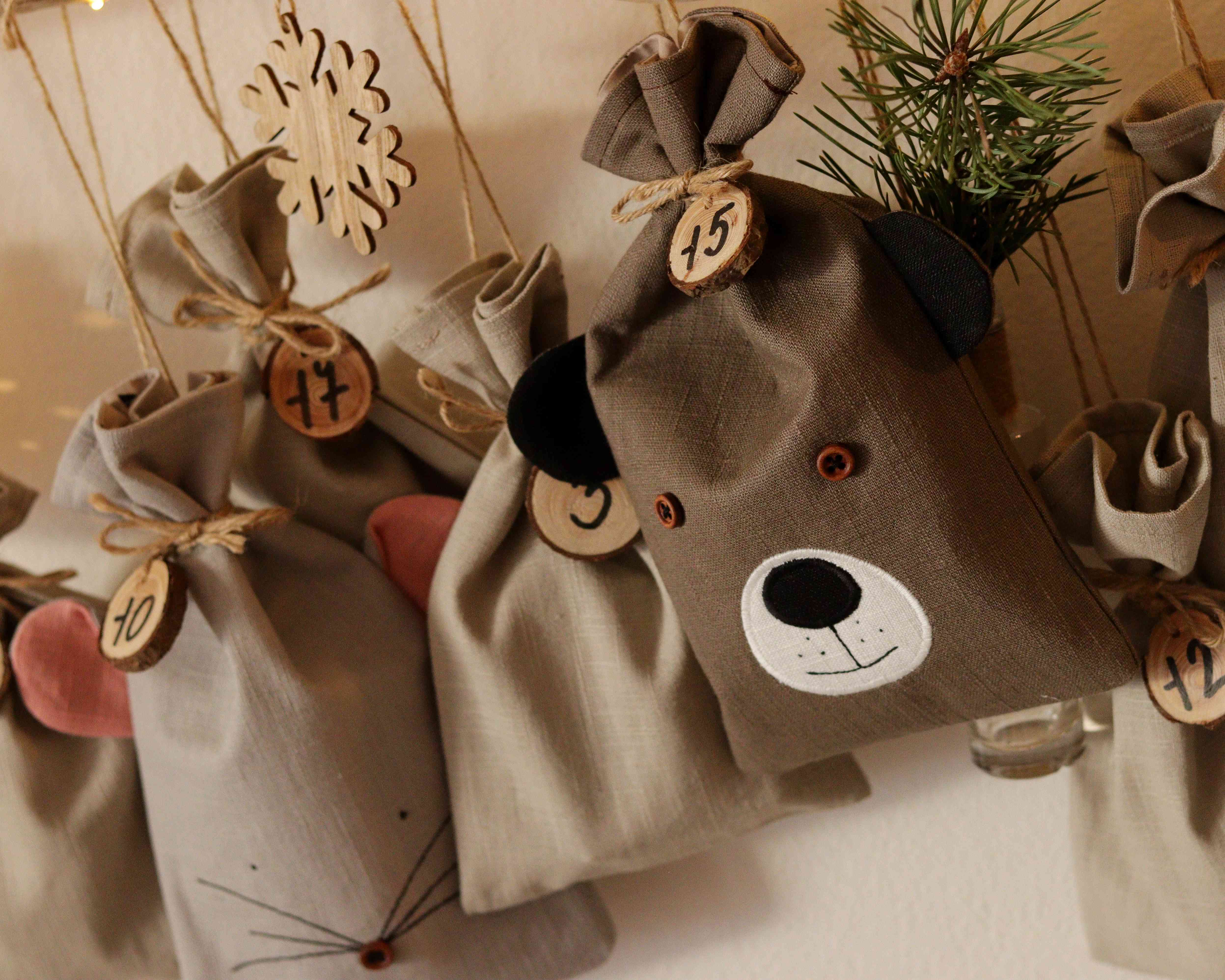POSLEDNÍ KUS - Pytlíčkový adventní kalendář