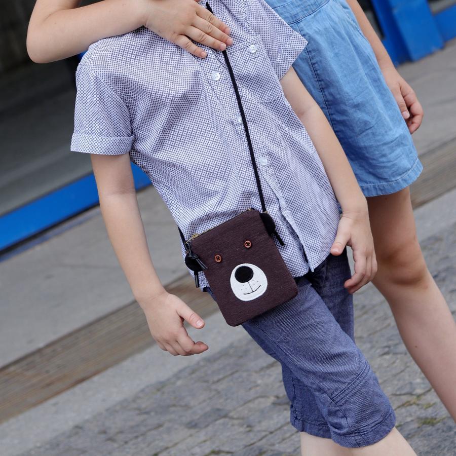 Lněná mošnička MINIMO - Medvěd