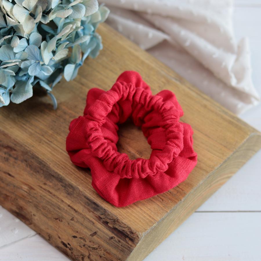 Gumička - Scrunchies (Červená)