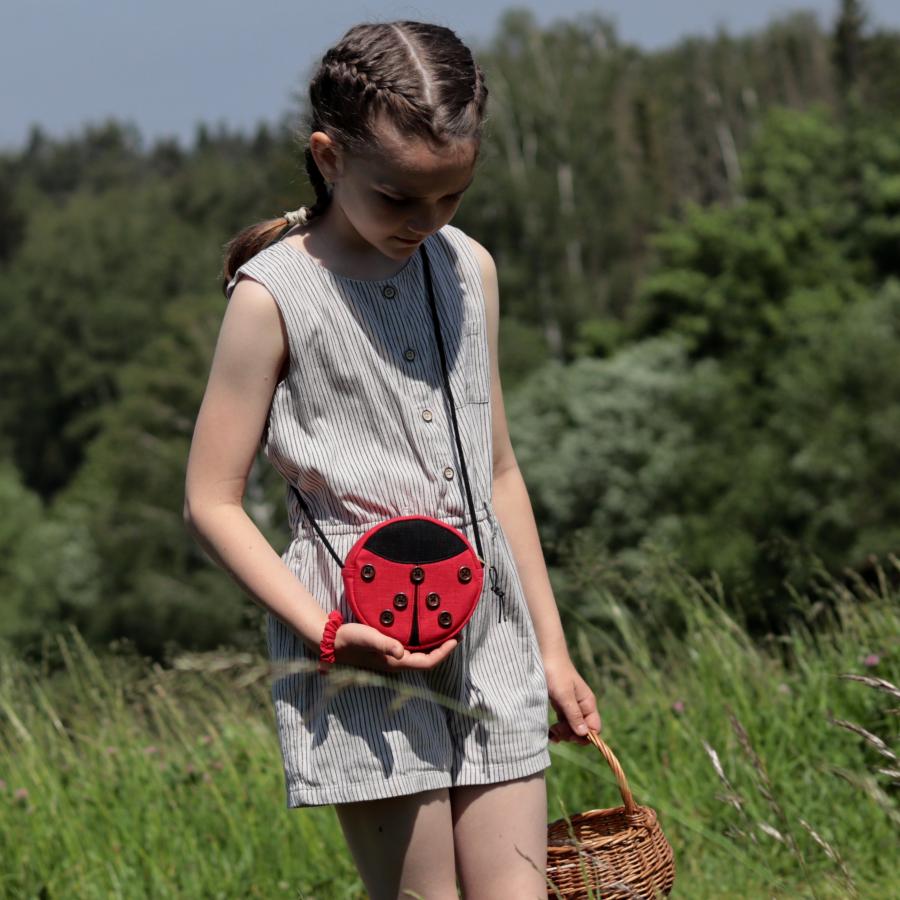 Dětská kulatá kabelka CIRKULA - Beruška